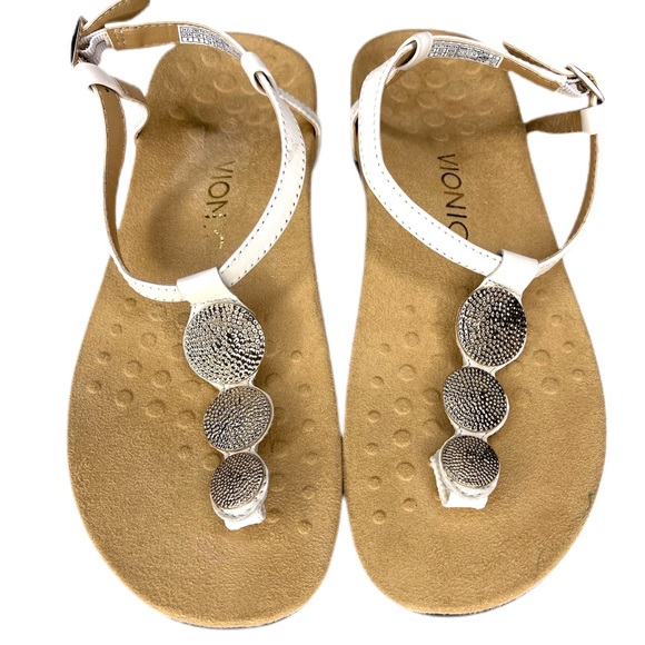 Vionic Lizbeth Thong Sandals White With 
